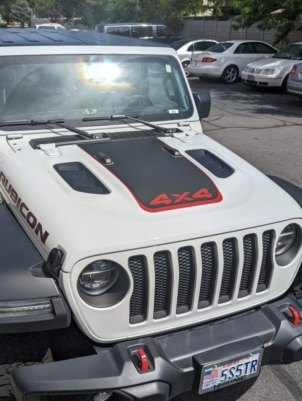 Fits 2018 2022 Jeep Jl Jt Wrangler Rubicon Gladiator Hood Stripe Vinyl