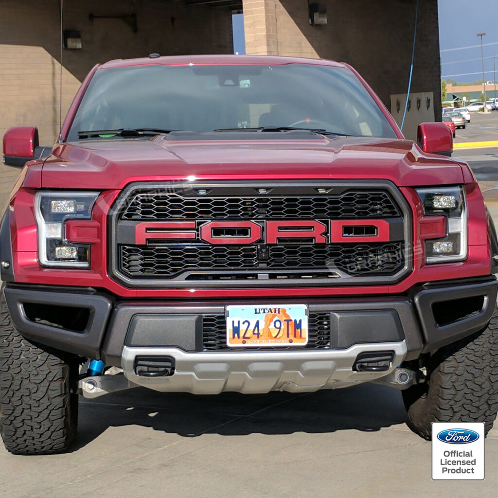 Letter R As Raptor 2017-2020 Ford Raptor Grille Letter Decals - Rocky Mountain Graphics