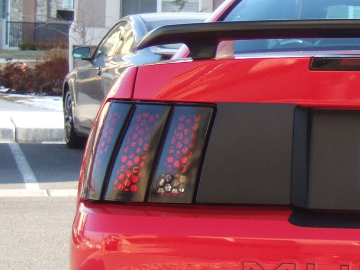 Rocky Mountain Graphics Honeycomb Fog Light Decals For 2005-2009 Ford Mustang GT – Vinyl Stickers