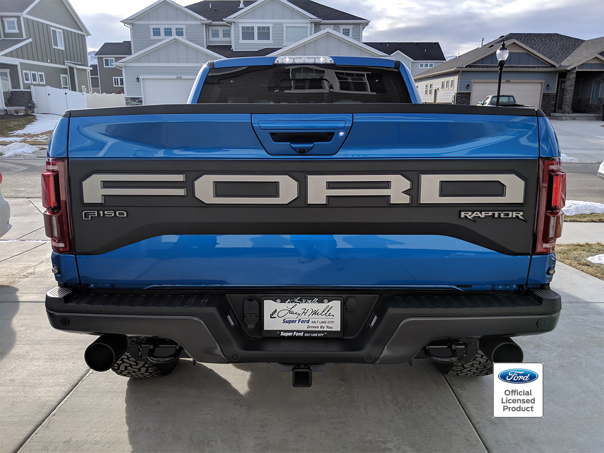 American Flag Subdued Tailgate Letters Decals For 2018 Ford Raptor – Rocky Mountain Graphics