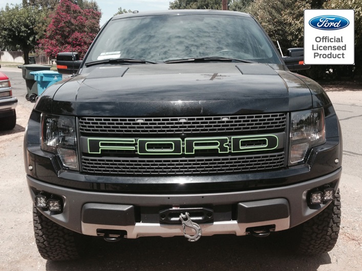 2010 2014 Ford Raptor Grill Letters With Outlines Rocky Mountain Graphics