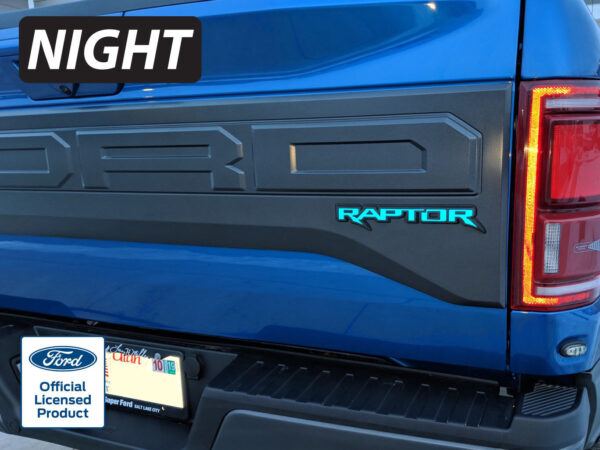 2017 Ford Raptor Rear Emblem Reflective Inlay Decal Vinyl Graphics Stickers F150 – 1