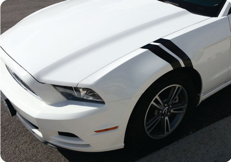 Ford Mustang Fender Hash Stripes Decals High Quality 2 Sets Of Stripes