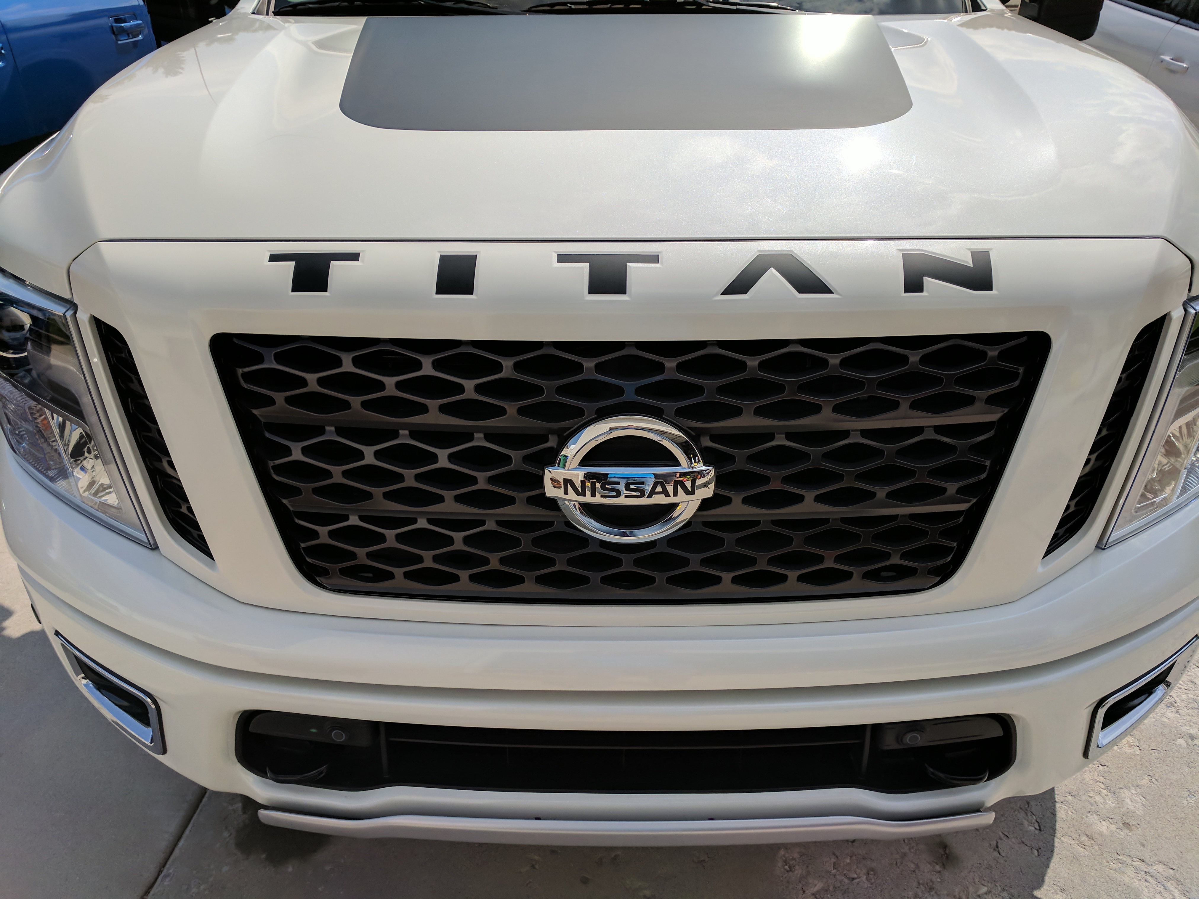 Chrome Black ABS Letters For Nissan Titan Front Grill Hood Inserts (2016-2019)