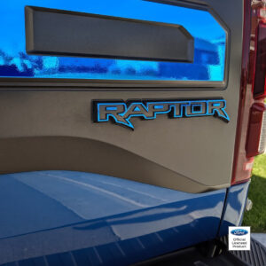 2017-2020 Ford Raptor Colored Chrome Raptor Overlay Decal