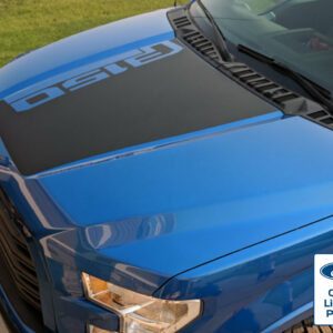 2015-2020 FORD F-150 HOOD STRIPE DECAL w/ ANGLED F150 LOGO VINYL ...