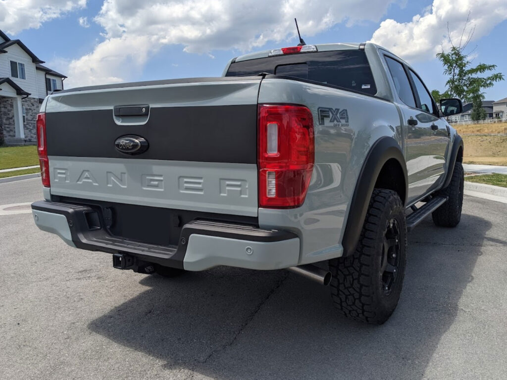 2021 Ford Ranger Tailgate Blackout Decal Rocky Mountain Graphics