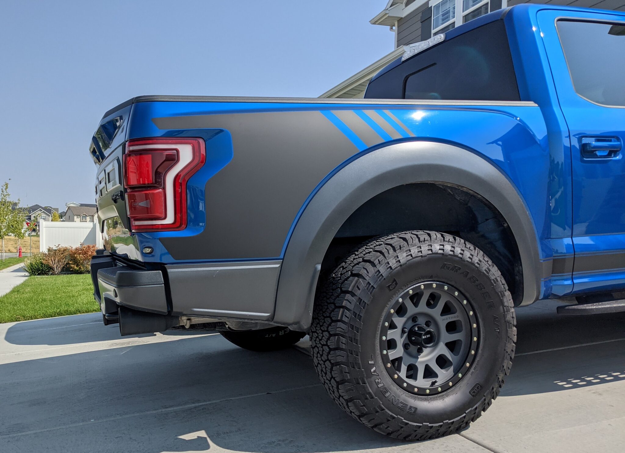 2017-2020 Ford Raptor Bed Graphics Vinyl Side Decal Stickers Plain