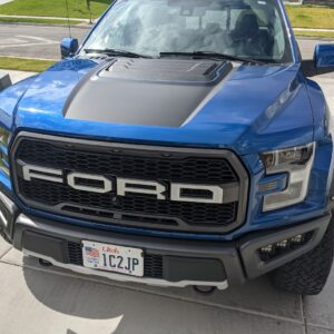 2017-2020 Ford Raptor Center Hood Stripe Decal - Rocky Mountain Graphics