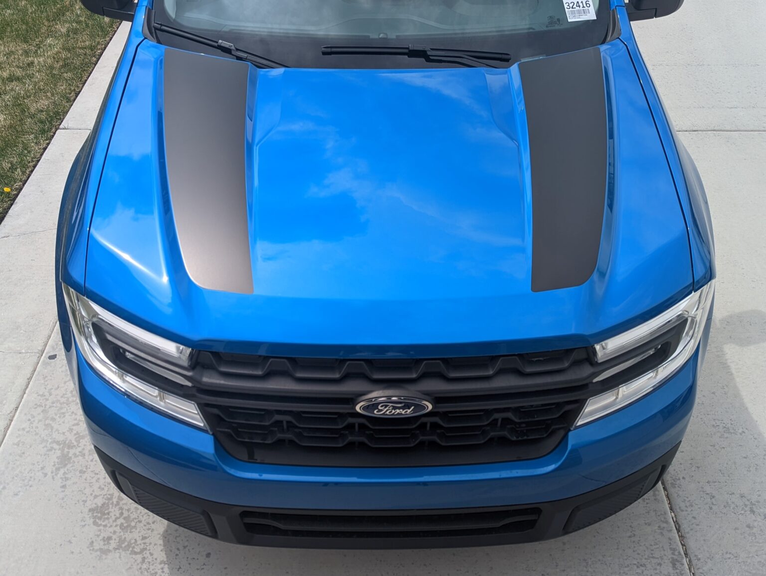 2022 Ford® Maverick Dual Hood Stripe Decals Rocky Mountain Graphics