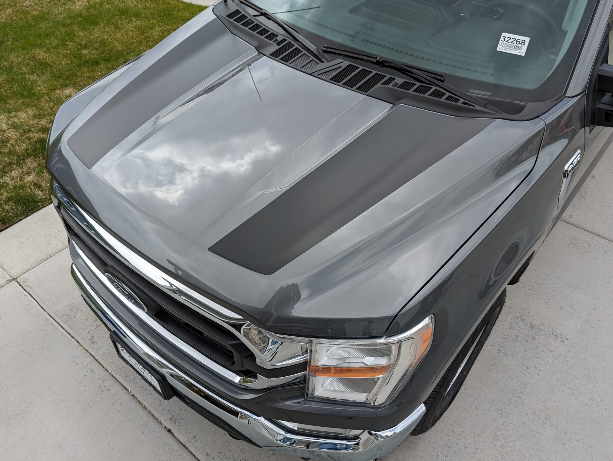 2021-2022 Ford F150 Dual Hood Graphics Vinyl Stripes Decals - Rocky ...