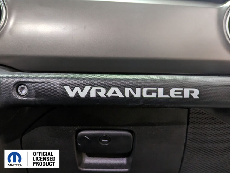 FITS 20182023 JEEP JL WRANGLER GRAB HANDLE DECALS GLOVEBOX INLAY