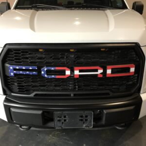 2015-2020 Ford F-150 Paramount Raptor Style Aftermarket Grille Flag Letter Decals
