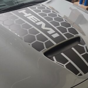 Fits 2015-2024 Dodge Charger GT/RT Hood Stripe Decal - Honey Center Hemi