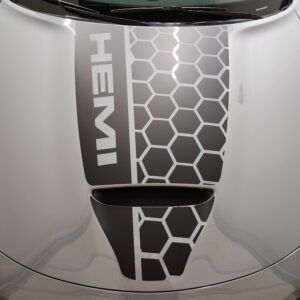 Fits 2015-2024 Dodge Charger GT/RT Hood Stripe Vinyl Decal - Honey Side Hemi