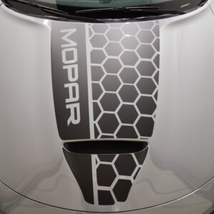 Fits 2015-2024 Dodge Charger GT/RT Hood Vinyl Decal - Honey Side Mopar