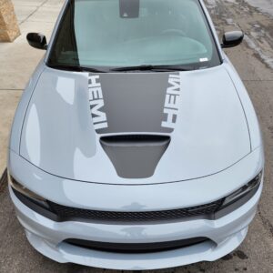 Fits 2015-2024 Dodge Charger GT/RT Hood Stripe Vinyl Decal Graphics Edge Hemi