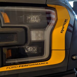 2017-2020 Ford Raptor Headlight Accents W/ Ford Performance & Raptor Logo