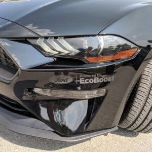 2015-2023 Ford Mustang Powered By Ecoboost Bumper Decal Vinyl Sticker