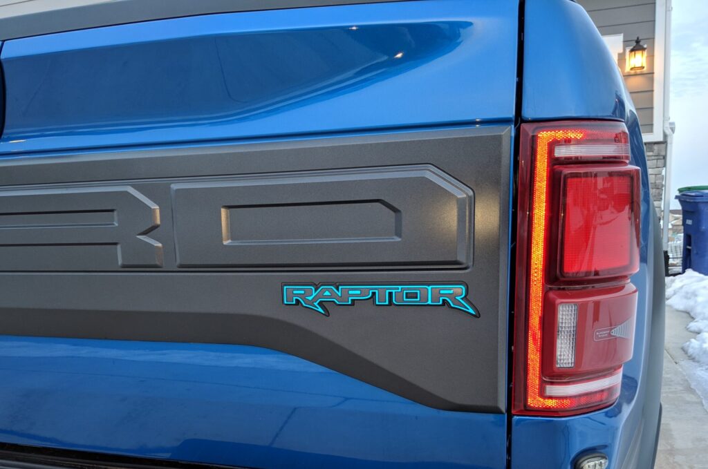 2017-2020 Ford Raptor Rear Emblem Reflective Overlay Decal - Rocky ...