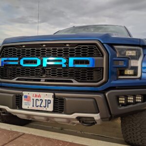 2017-2020 Ford Raptor Colored Chrome Grille Letter Decals
