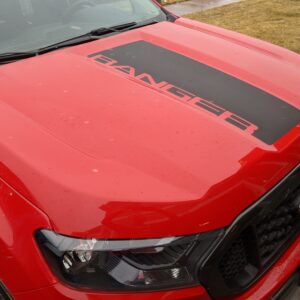 2019-2023 Ford Ranger Center Hood Stripe With Ranger Graphics Vinyl