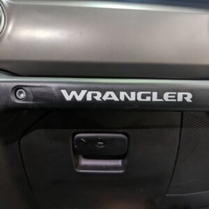 2018-2024 Jeep JL Wrangler Grab Handle Decals Glovebox Inlay Stickers