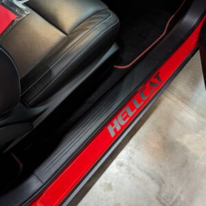 Fits Dodge Charger/Challenger - Hellcat Kick Panel Letters Vinyl Decal - Pair