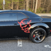 Fits 2019-2024 Dodge Challenger Side Demon Head Vinyl Sticker Decal-Pair - Image 3