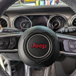 Fits Jeep Steering Wheel Overlay Vinyl Decal
