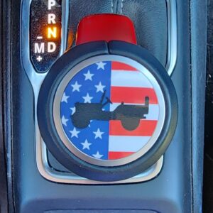 Fits 2018-2026 Jeep Wrangler or 2020-025 Jeep Gladiator American Flag Sticker for Shifter