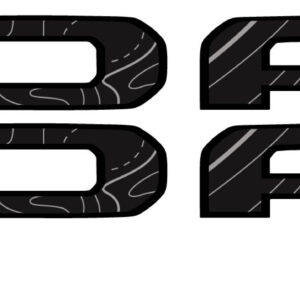 Fits 2019-2026 Jeep Moab Hood Letters Graphics Side Vinyl Decals