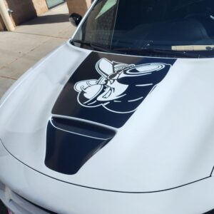 Fits 2015-2024 Dodge Charger Scat Pack Bee Hood Stripe