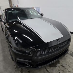 Fits 2024-2025 Ford Mustang - Center Hood Stripe Vinyl Graphics