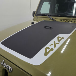 2007-2018 Jeep JK Wrangler Hood Stripe 4X4 V1 Vinyl Graphics Sticker