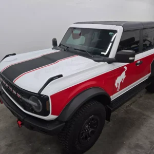 Fits 2021-2025 Bronco Pony side And Hood W Pin Decal kit-Full Size Bronco Decals