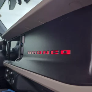 2021-2025 Ford Bronco Dash Letters - Vinyl Decals