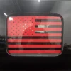 Fits 2020-2024 Jeep Gladiator Rear Window American Flag Decal - Image 2