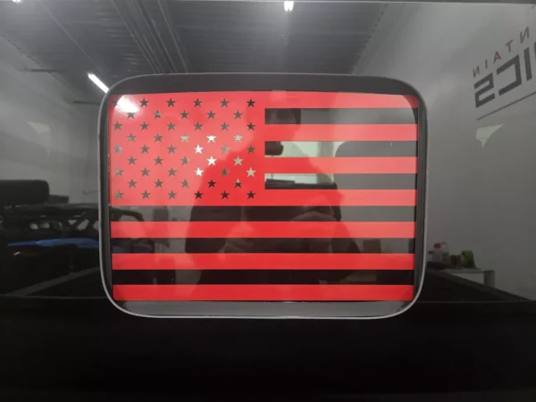 Fits 2020-2024 Jeep Gladiator Rear Window American Flag Decal