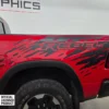 Fits 2019-2024 Dodge Ram Rebel Bed Splash With Rebel Decals Graphics Stickers - Image 5