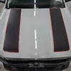 2024 Ford Ranger Dual Hood Stripe With Outlines Sticker Graphic Decals - Image 5