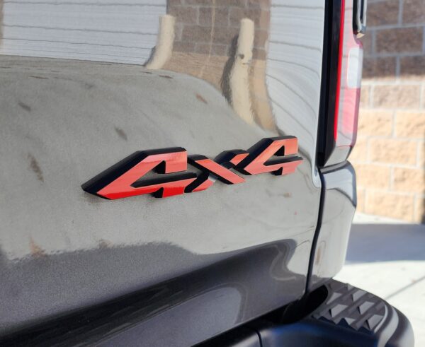 2025 Ram RHO Tailgate 4x4 Emblem Overlay Vinyl Decals