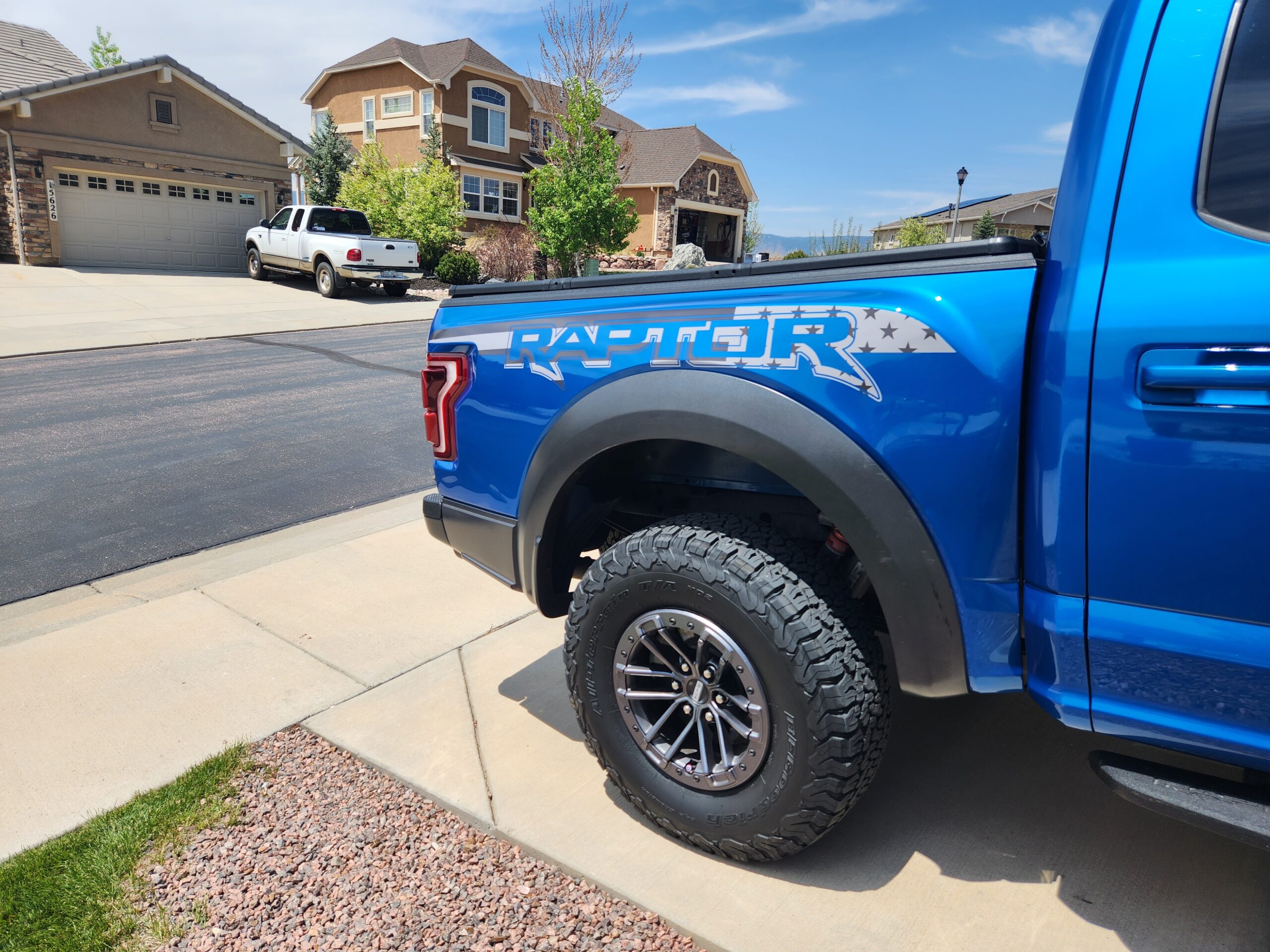 thumbnail image 2 of American Flag Subdued Tailgate Letters Decals For 2018 Ford Raptor – Rocky Mountain Graphics 2 of 6