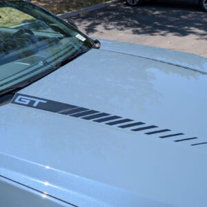 Fits 2024-2025 Ford Mustang GT Hood Spears Faded - Vinyl Decals