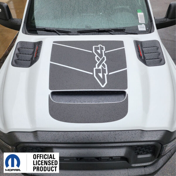 Fits 2023-2025 2500/3500 Ram Truck Vinyl Hood Graphics with 4X4