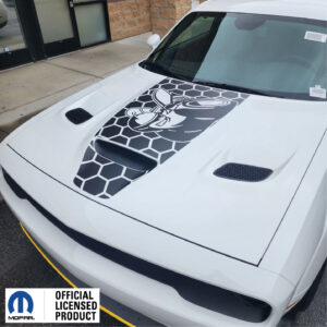 Fits 2019-2024 Dodge Challenger Hood Decal Scat Pack Bee W Honey Graphics Vinyl Sticker Decal