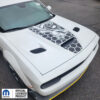 Fits 2019-2024 Dodge Challenger Hood Decal Angry Bee W Honey Graphics Sticker Decal - Image 5
