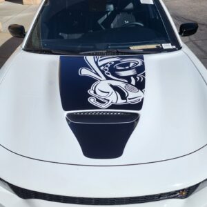 Fits 2015-2024 Dodge Charger Angry Bee Hood Stripe
