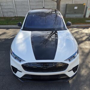 Fits 2021-2025 Ford Mustang Mach E Center Hood Stripe Vinyl Decal Stickers