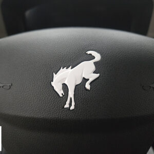 Fits 2021-2025 Ford Bronco Sport Horse Steering Wheel Vinyl Decal Overlay Sticker